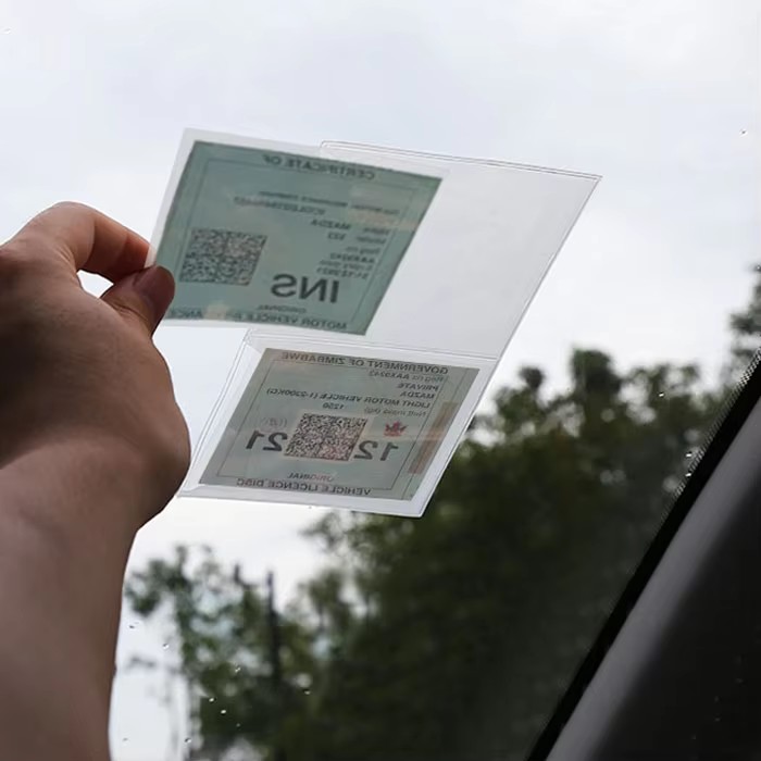 Car Licence Holders dashboard sticker