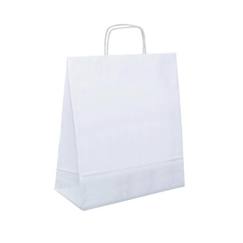 Custom Printed Paper Bags white