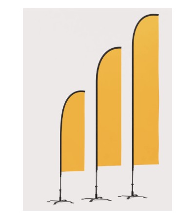 Feather flags sizes